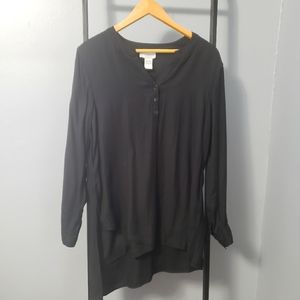 Soft Surroundings black asymmetrical top